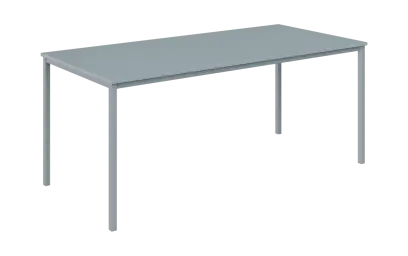 JPT 180 Jídelní stůl 1800 x 800 mm, deska šedá / podnož stříbrná